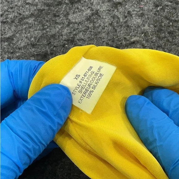 Alice and Olivia bright yellow mini dress, XS, 100% silk - Picture 7 of 8